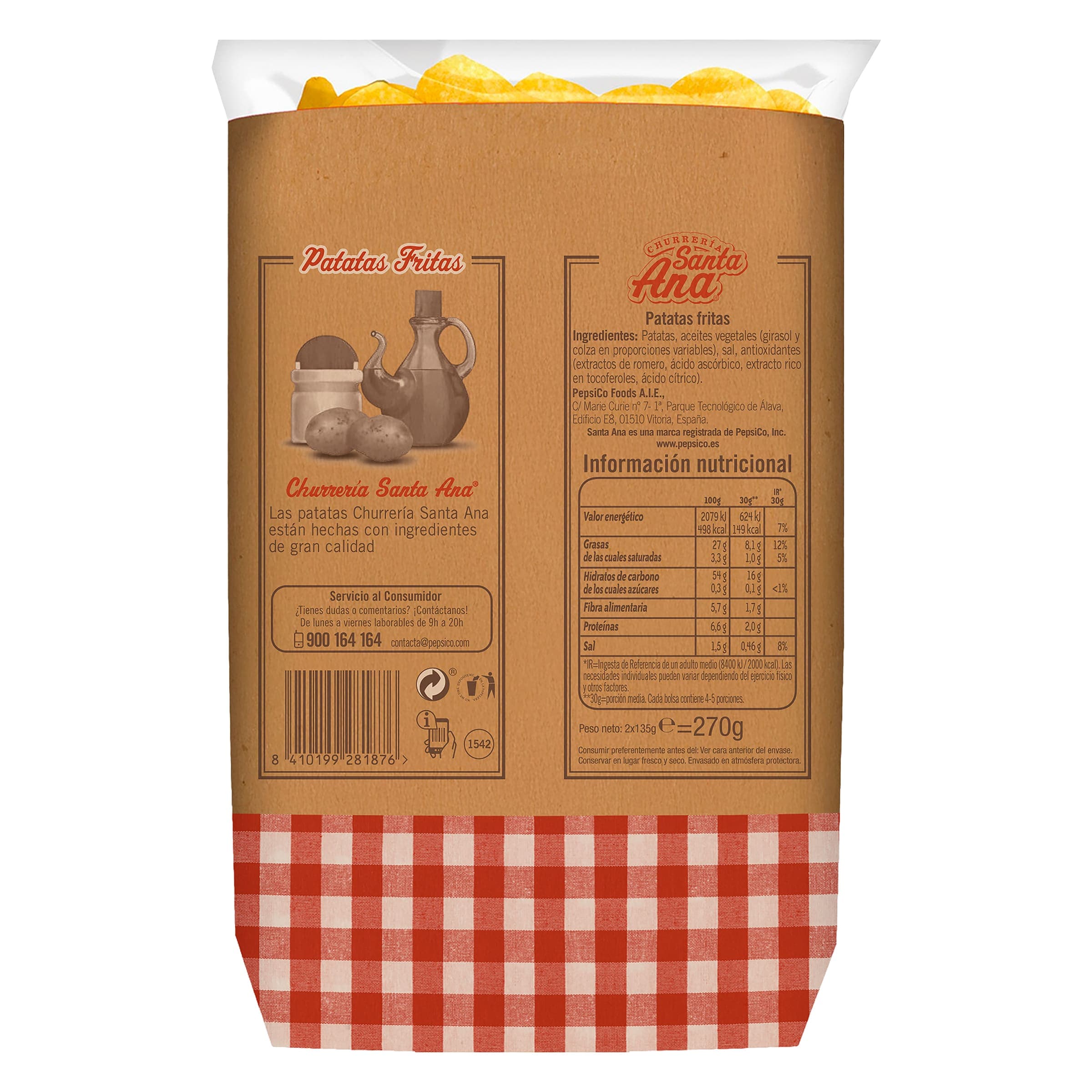 Patatas fritas Santa Ana 270 g