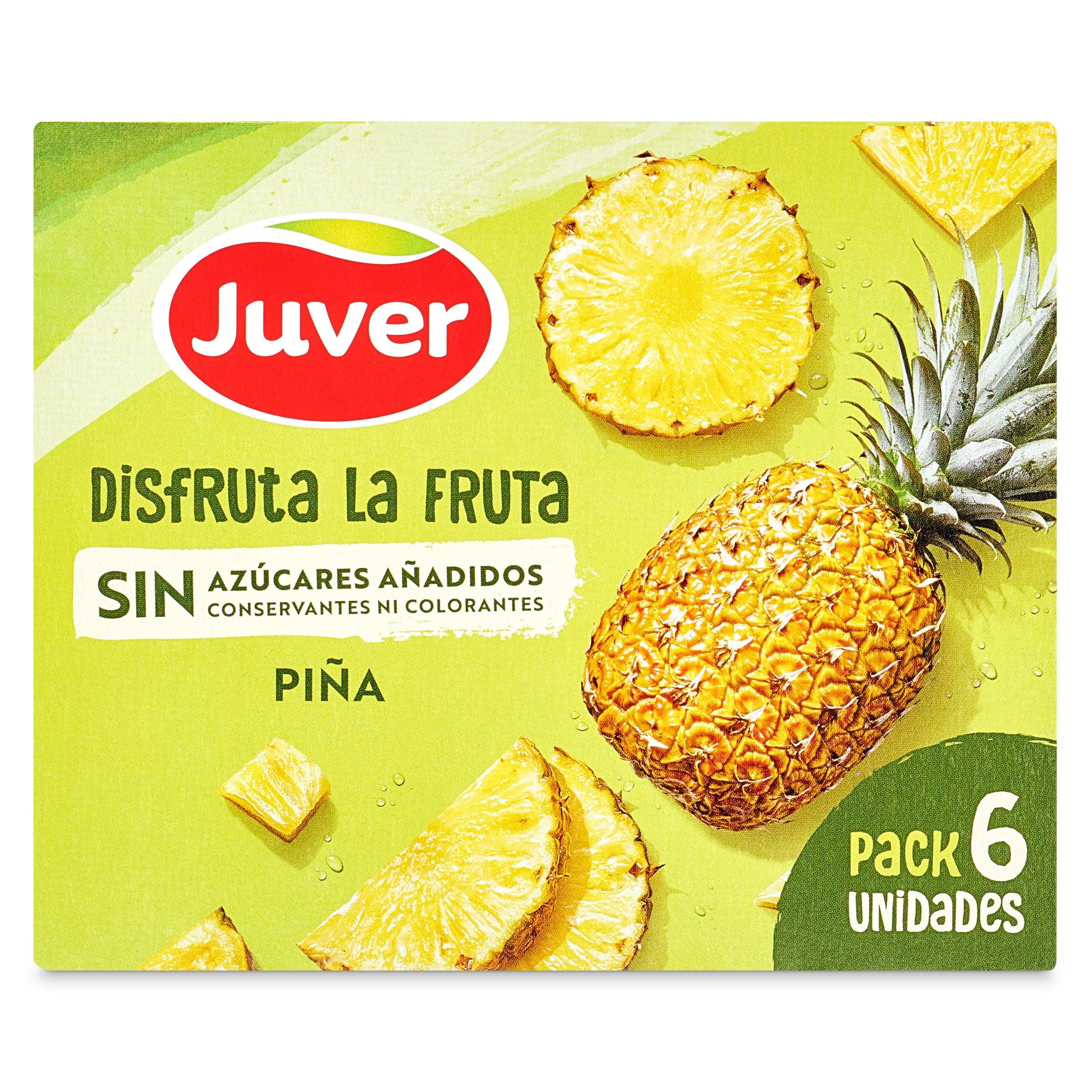 Bebida de zumo piña sin azúcares añadidos Juver Disfruta pack 6 x 200 ml