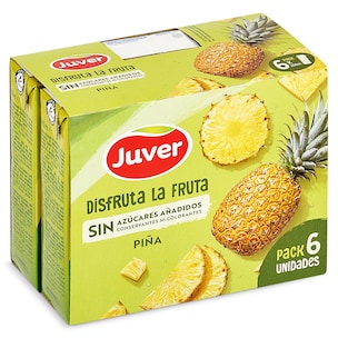 bebida de zumo pina sin azucares anadidos disfruta pack 6 x 200 ml