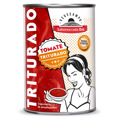 Tomate triturado VEGECAMPO LATA 390 GR-1 Tomate triturado VEGECAMPO LATA 390 GR-1