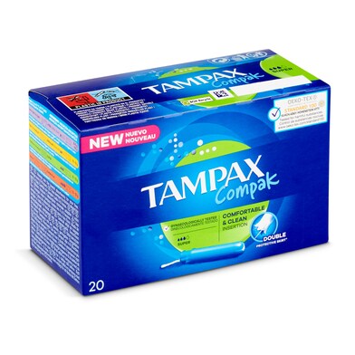 Tampón super Tampax caja 20 unidades-0 Tampón super Tampax caja 20 unidades-0