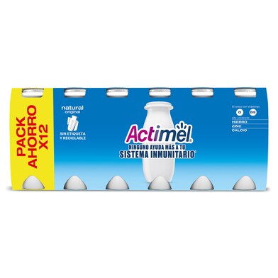 Yogur líquido natural ACTIMEL 12 unidades PACK 1.2 KG-1 Yogur líquido natural ACTIMEL 12 unidades PACK 1.2 KG-1
