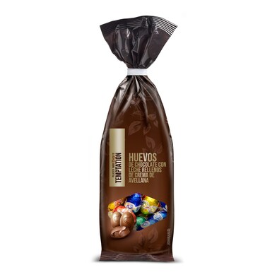 Huevos de chocolate con avellanas Temptation de Dia bolsa 225 g-0