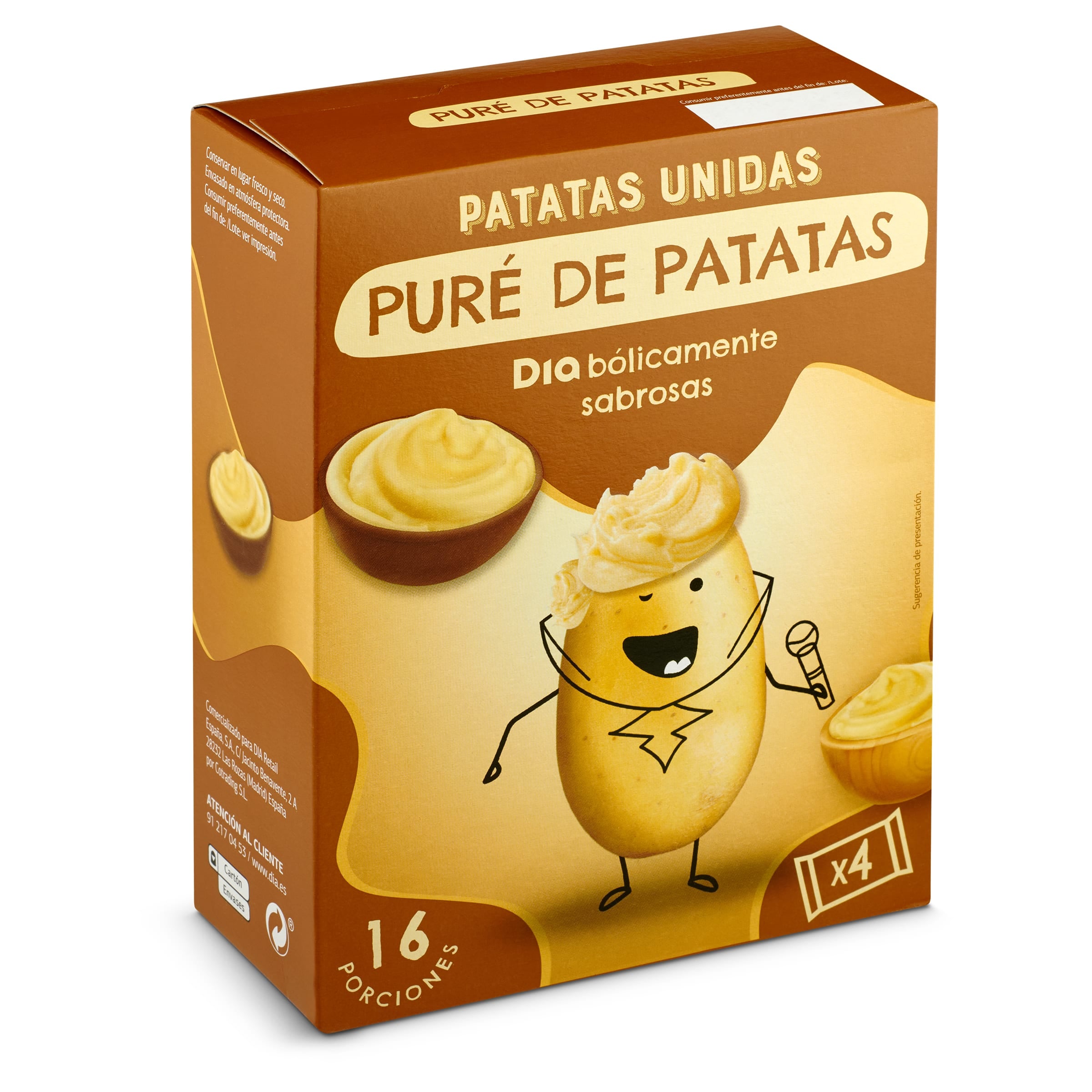 Puré de patatas Patatas Unidas caja 500 g - Supermercados DIA