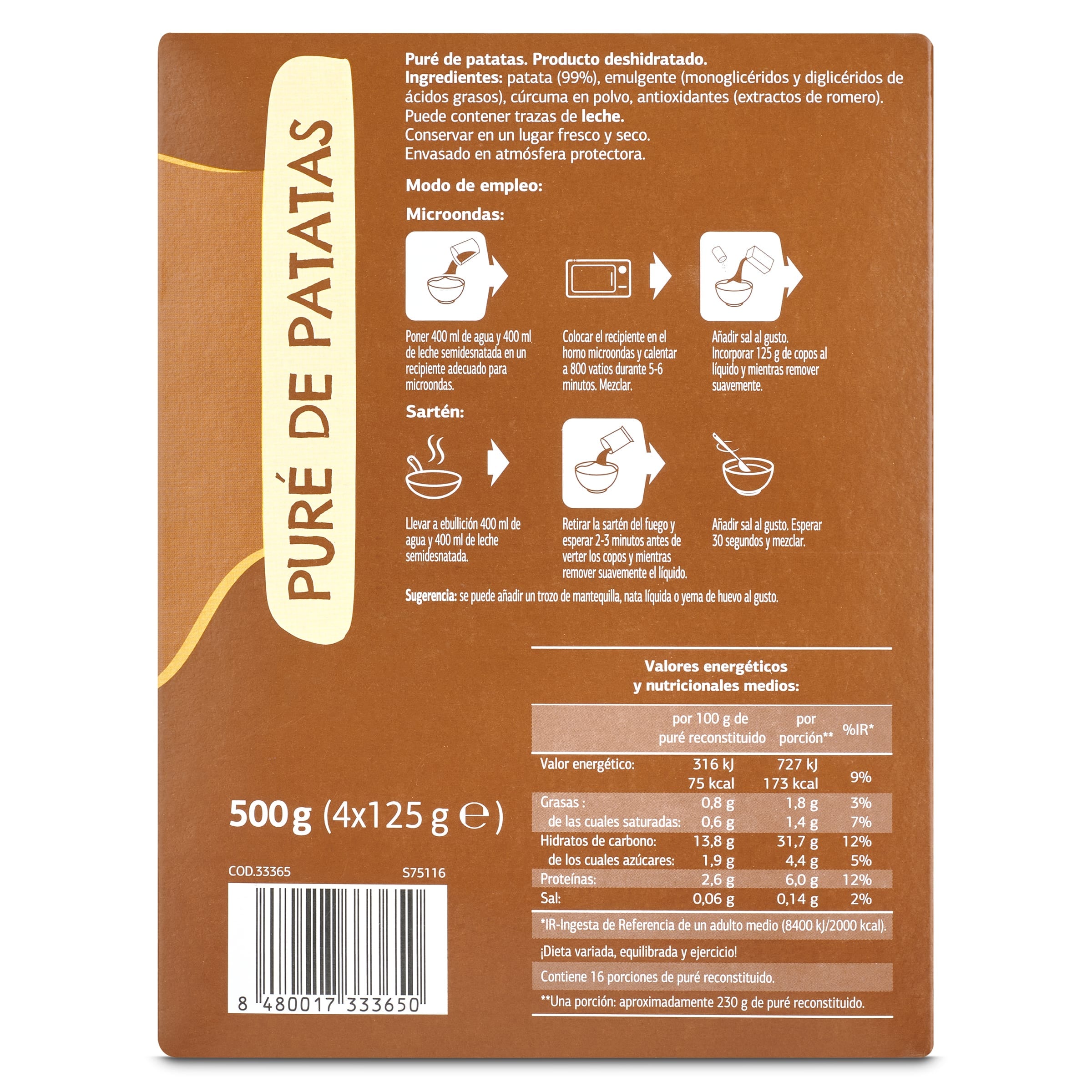 Puré de patatas Dia Patatas Unidas 500 g
