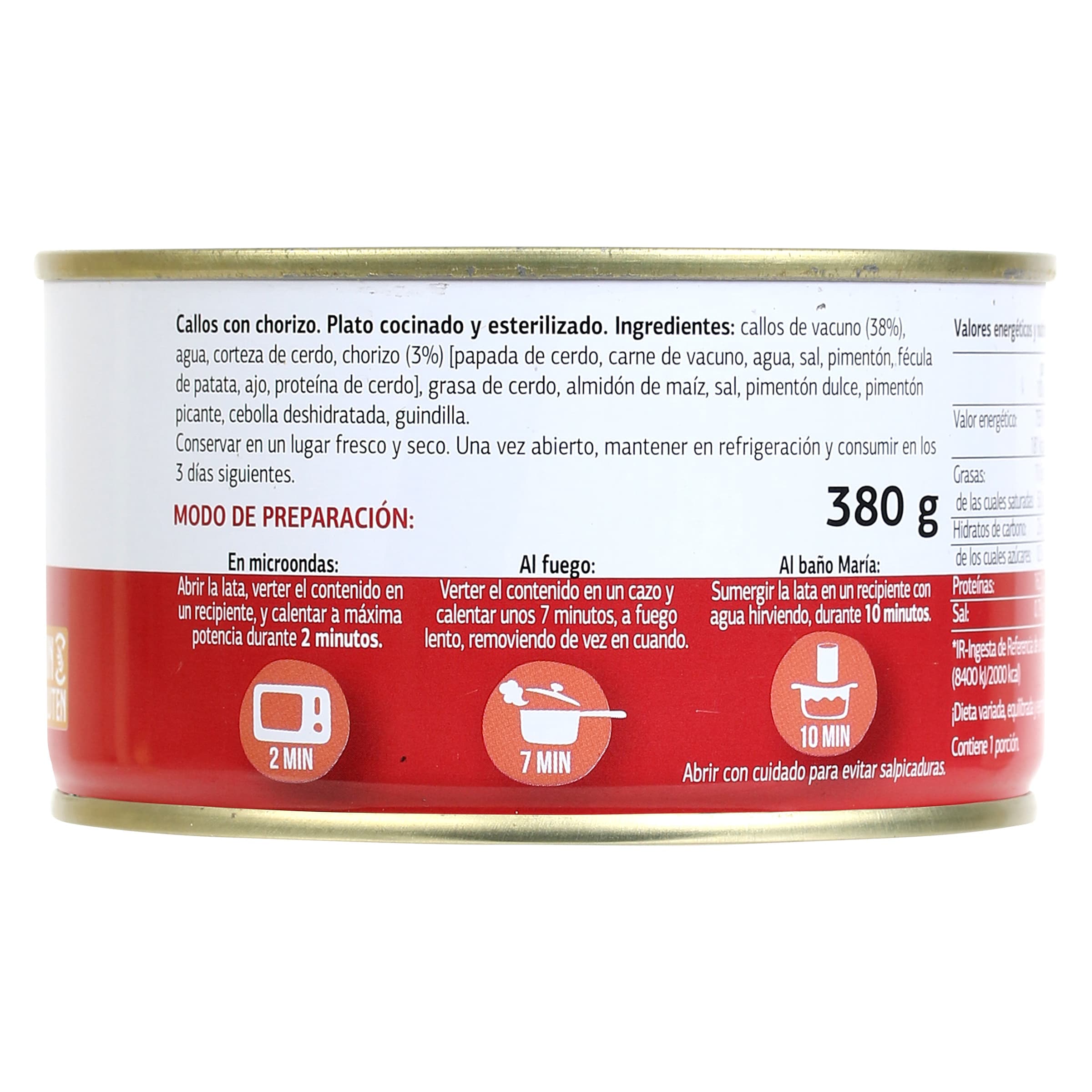 Callos con chorizo Dia Al Punto 380 g