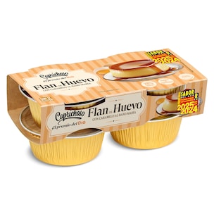 flan de huevo pack 4 x 100 g