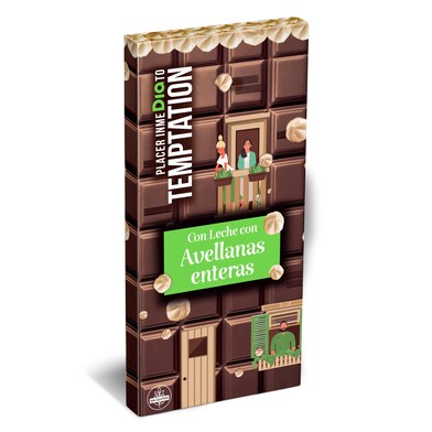 Chocolate con leche y avellanas enteras Temptation de Dia 200 g-0 Chocolate con leche y avellanas enteras Temptation de Dia 200 g-0