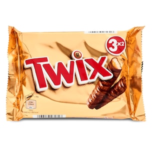 barritas de chocolate y galleta rellena de caramelo 150 g