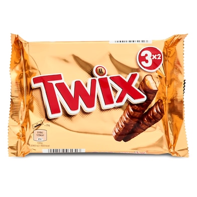 Barritas de chocolate y galleta rellena de caramelo Twix bolsa 150 g-0