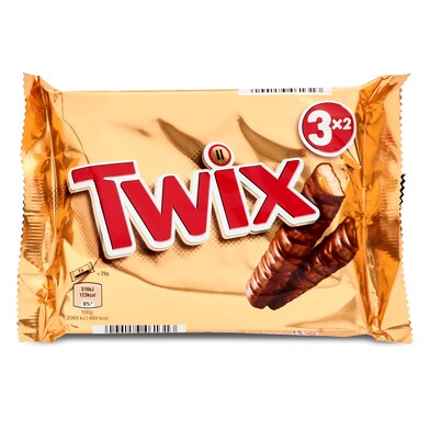 Barritas de chocolate y galleta rellena de caramelo Twix bolsa 150 g-0