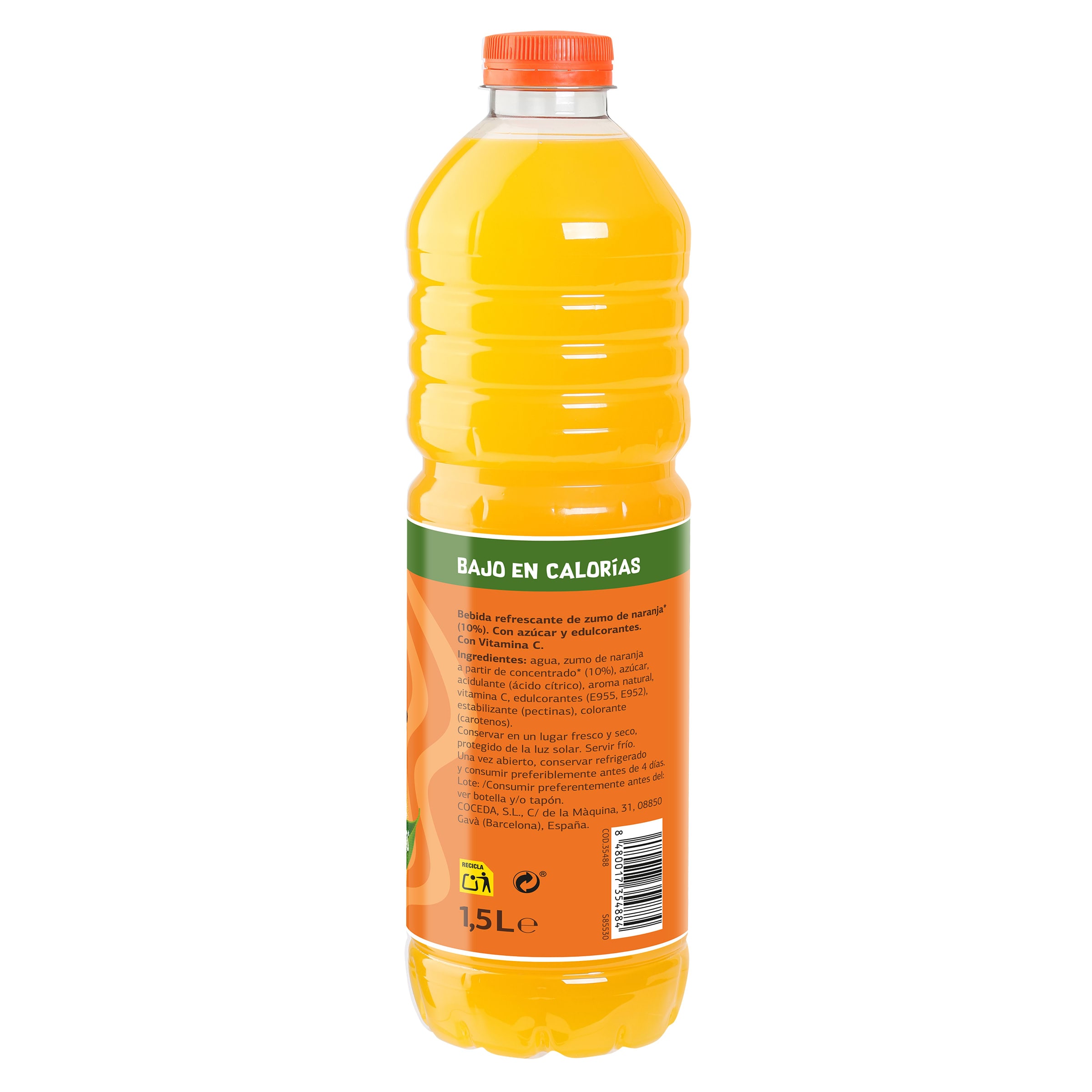Refresco de naranja sin gas Dia Upss 1.5 L