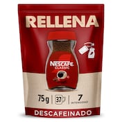 Café soluble descafeinado Nescafé bolsa 75 g