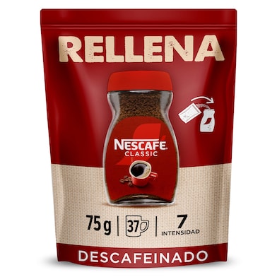 Café soluble descafeinado Nescafé bolsa 75 g-0
