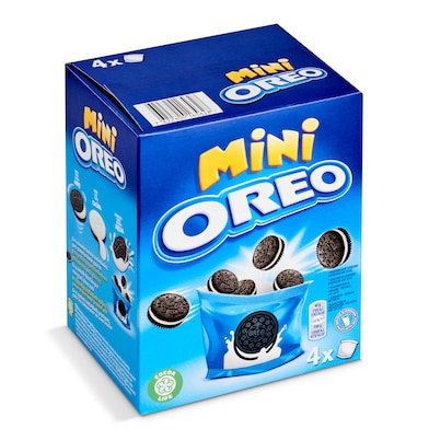 Mini galletas cacao rellenas crema Oreo caja 160 - Supermercados DIA