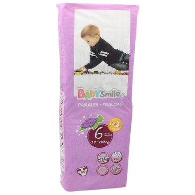 Pañales 17-28 kgs talla 6 Dia bolsa 50 unidades-0 Pañales 17-28 kgs talla 6 Dia bolsa 50 unidades-0