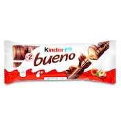 Barritas de chocolate con leche y avellanas Kinder bolsa 43 g