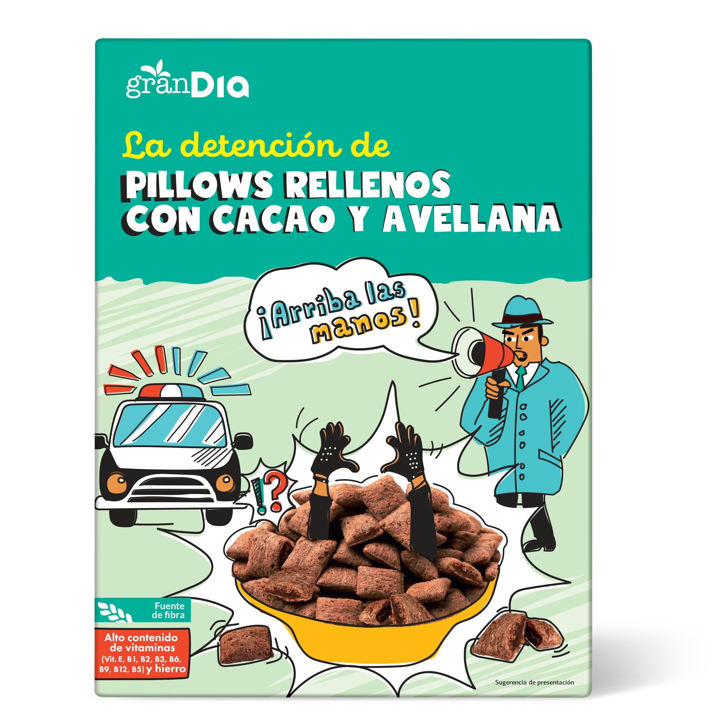 Cereales rellenos con chocolate y avena Gran Dia 500 g