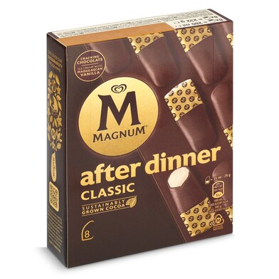 Helado bombón after dinner classic 10 unidades Magnum caja 290 g-0 Helado bombón after dinner classic 10 unidades Magnum caja 290 g-0