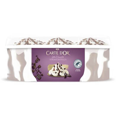 Helado stracciatella Carte D'Or tarrina 500 g-0 Helado stracciatella Carte D'Or tarrina 500 g-0