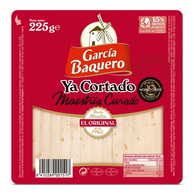 Queso curado mezcla cortado García Baquero 225 g-0