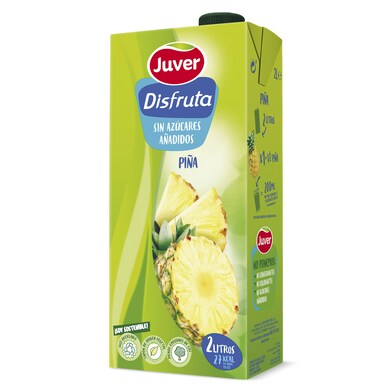 Bebida de zumo light piña Juver Disfruta brik 2 l-0 Bebida de zumo light piña Juver Disfruta brik 2 l-0