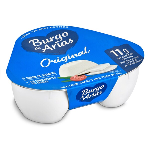 Queso Fresco Mini Natural Burgo de Arias Pack 3x72 Gr.