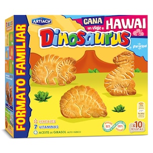 galletas de cereales con vitaminas dinosaurus 411 g