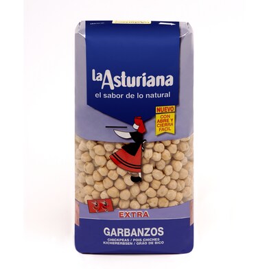 Garbanzos extra Legumbres La Asturiana bolsa 1 Kg-0