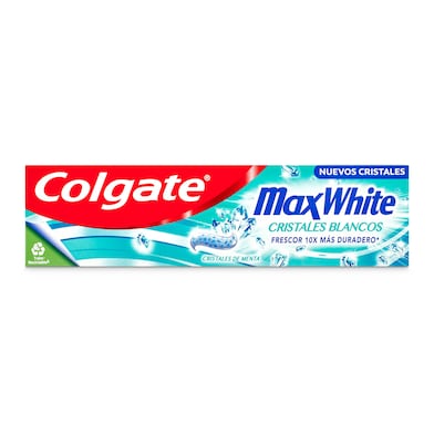 Pasta dentífrica con micro cristales blancos COLGATE MAX WHITE  TUBO 75 ML-1