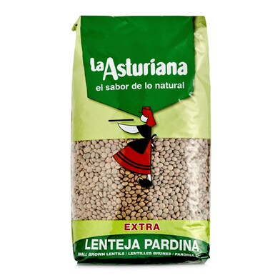 Lenteja pardina Legumbres La Asturiana bolsa 1 Kg-0