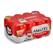 Cerveza AMSTEL  pack 12 unidades LATA 3.96 LT
