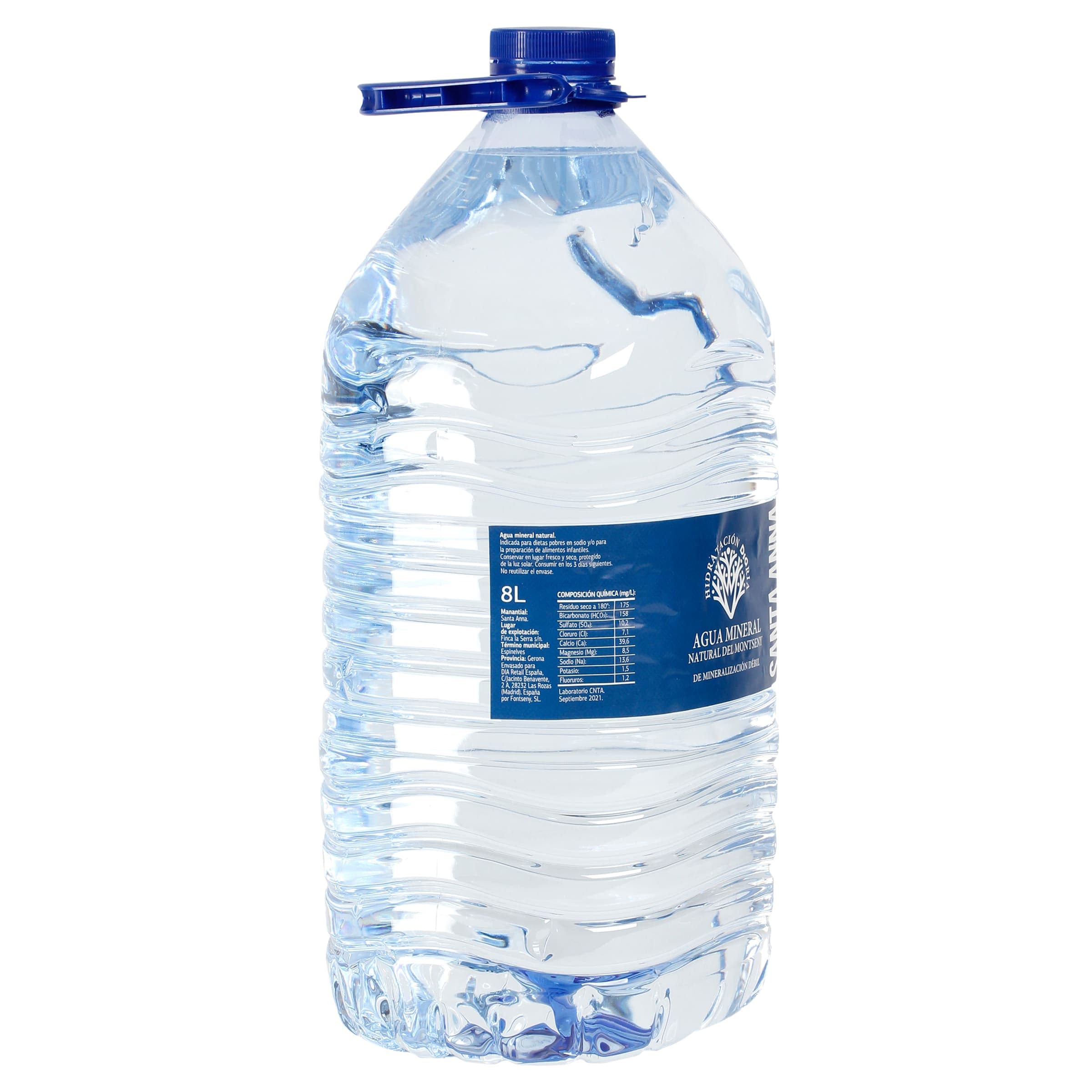Agua mineral natural Dia garrafa 8 l