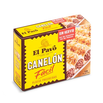 Placas para canelones precocidas El pavo caja 125 g-0