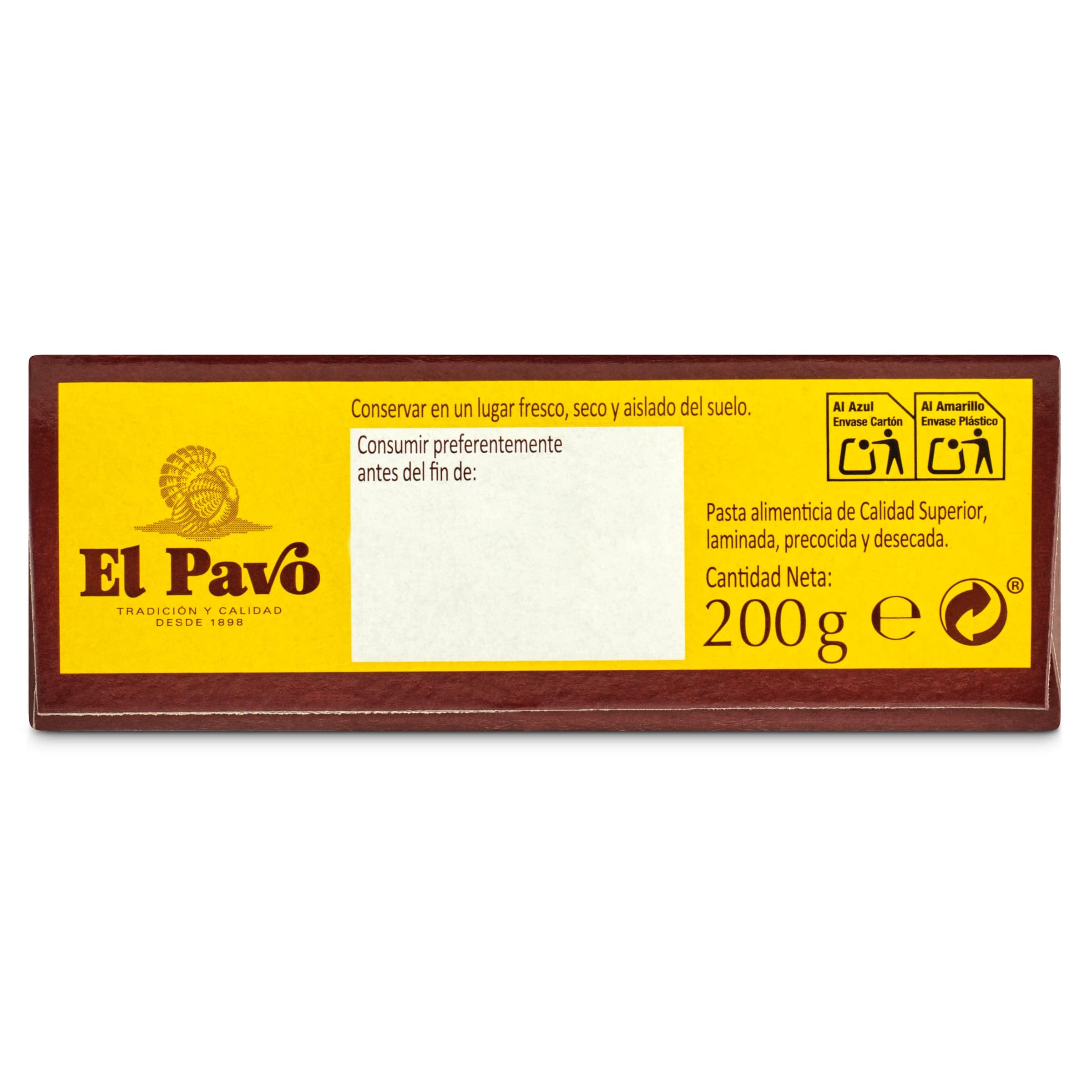 Placas para lasaña El pavo 200 g