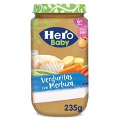 Verduritas con merluza Hero frasco 235 g