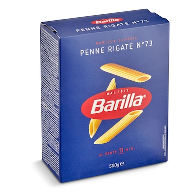 Pasta penne rigate Barilla caja 500 g-0