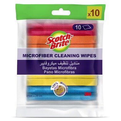 Bayeta de microfibra Scotch brite bolsa 10 unidades-0 Bayeta de microfibra Scotch brite bolsa 10 unidades-0