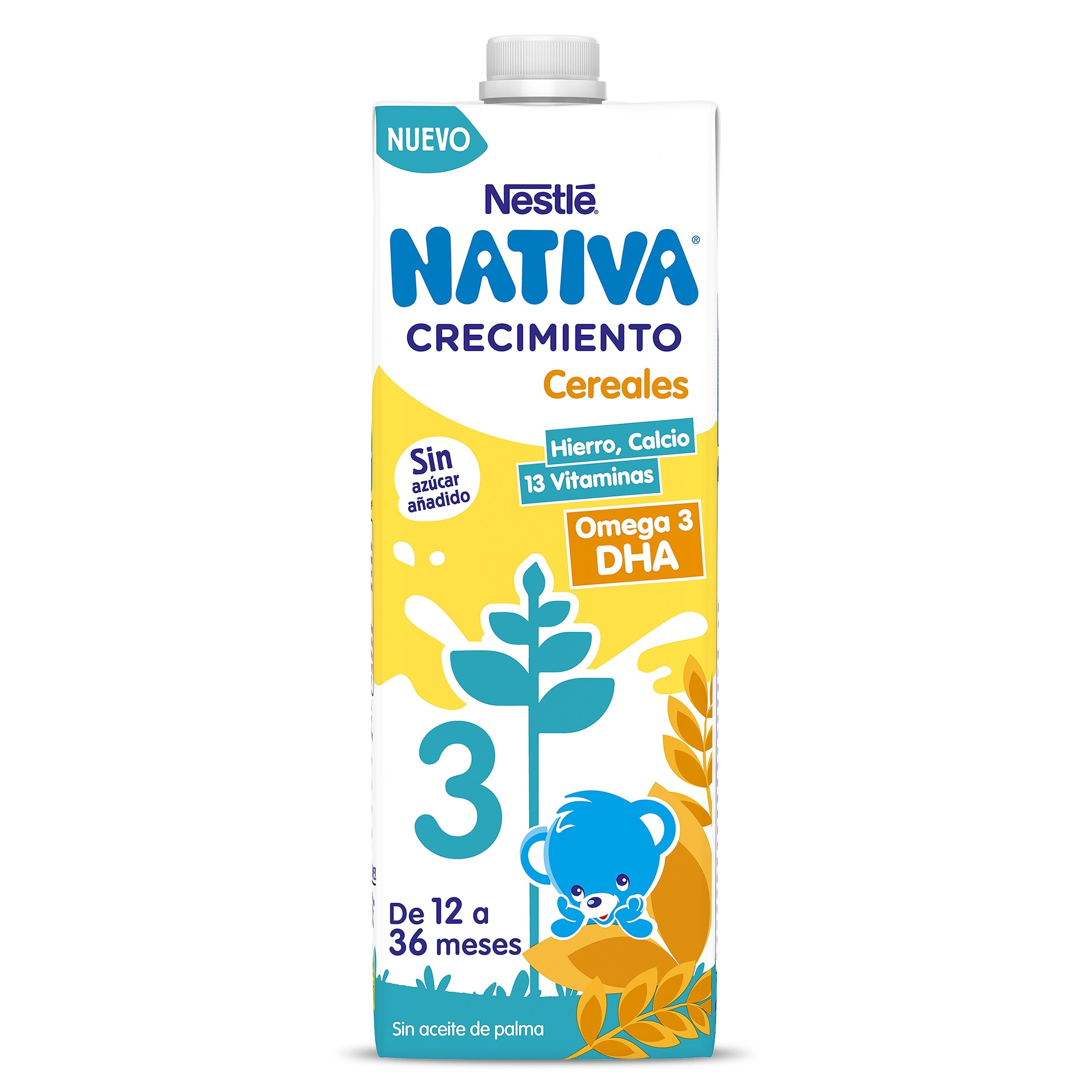 Bebida láctea crecimiento con cereales +12 meses Nativa 1 L