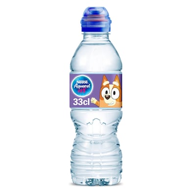 Agua mineral natural Aquarel botella 33 cl-0