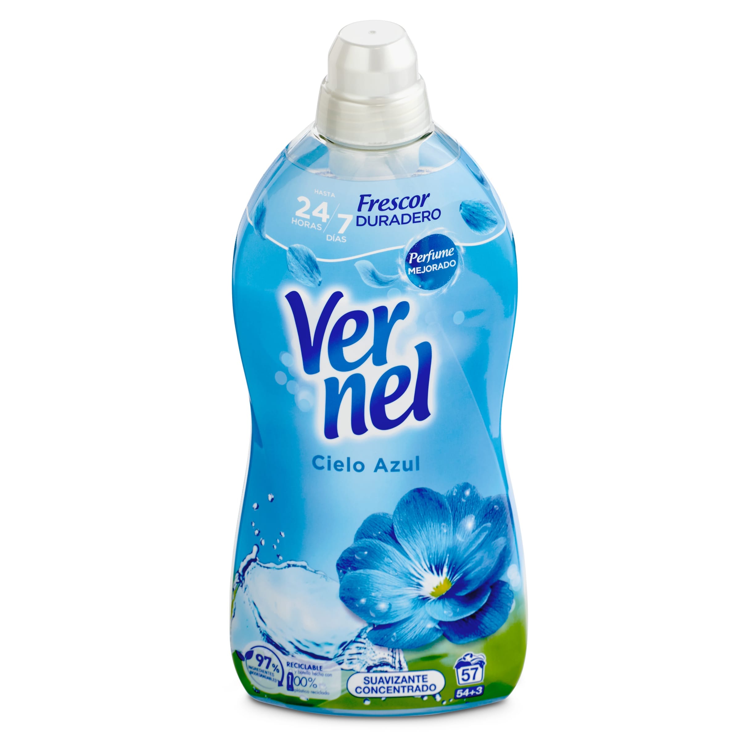Suavizante concentrado azul Vernel botella 57 lavados - Supermercados DIA