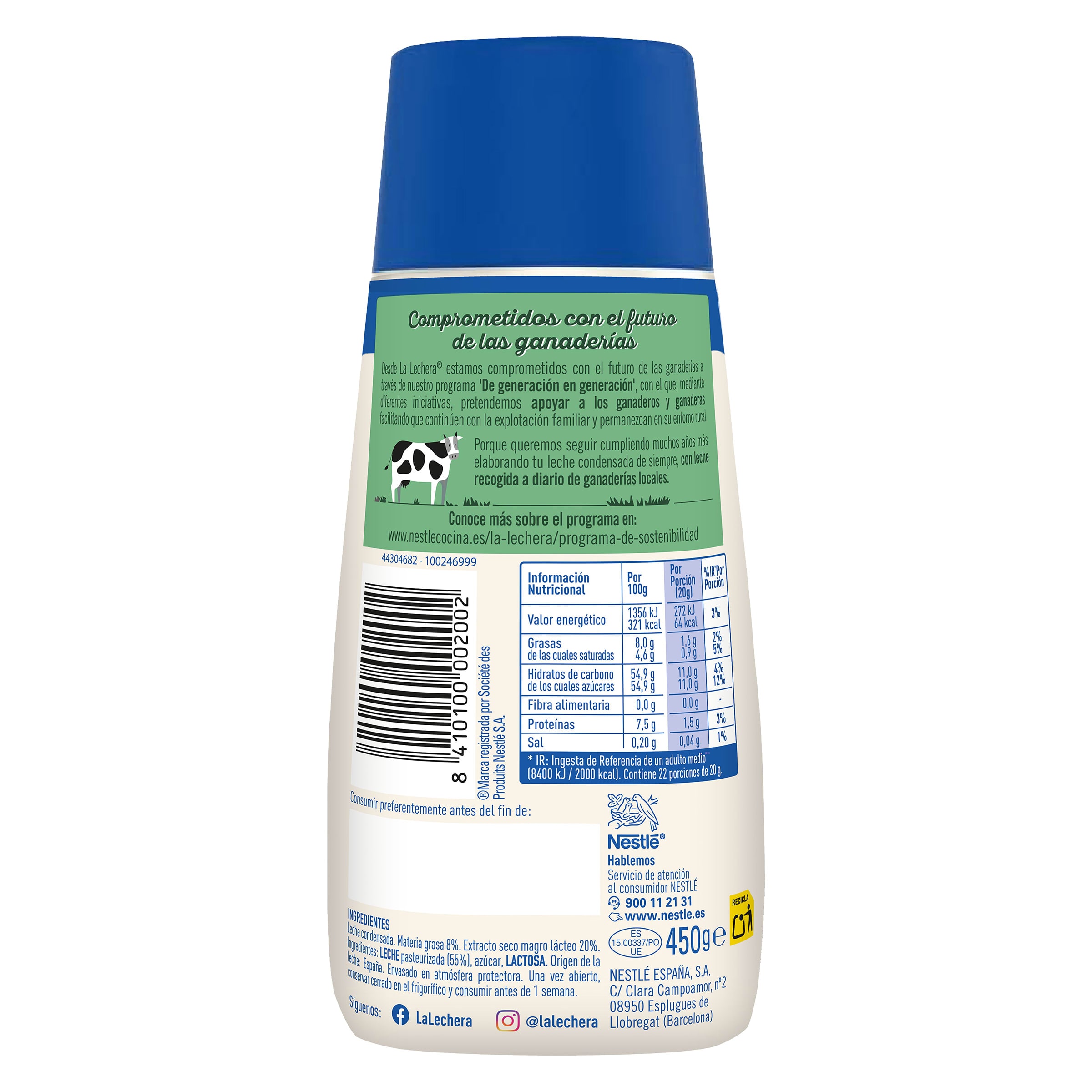 Leche condensada La Lechera 450 g