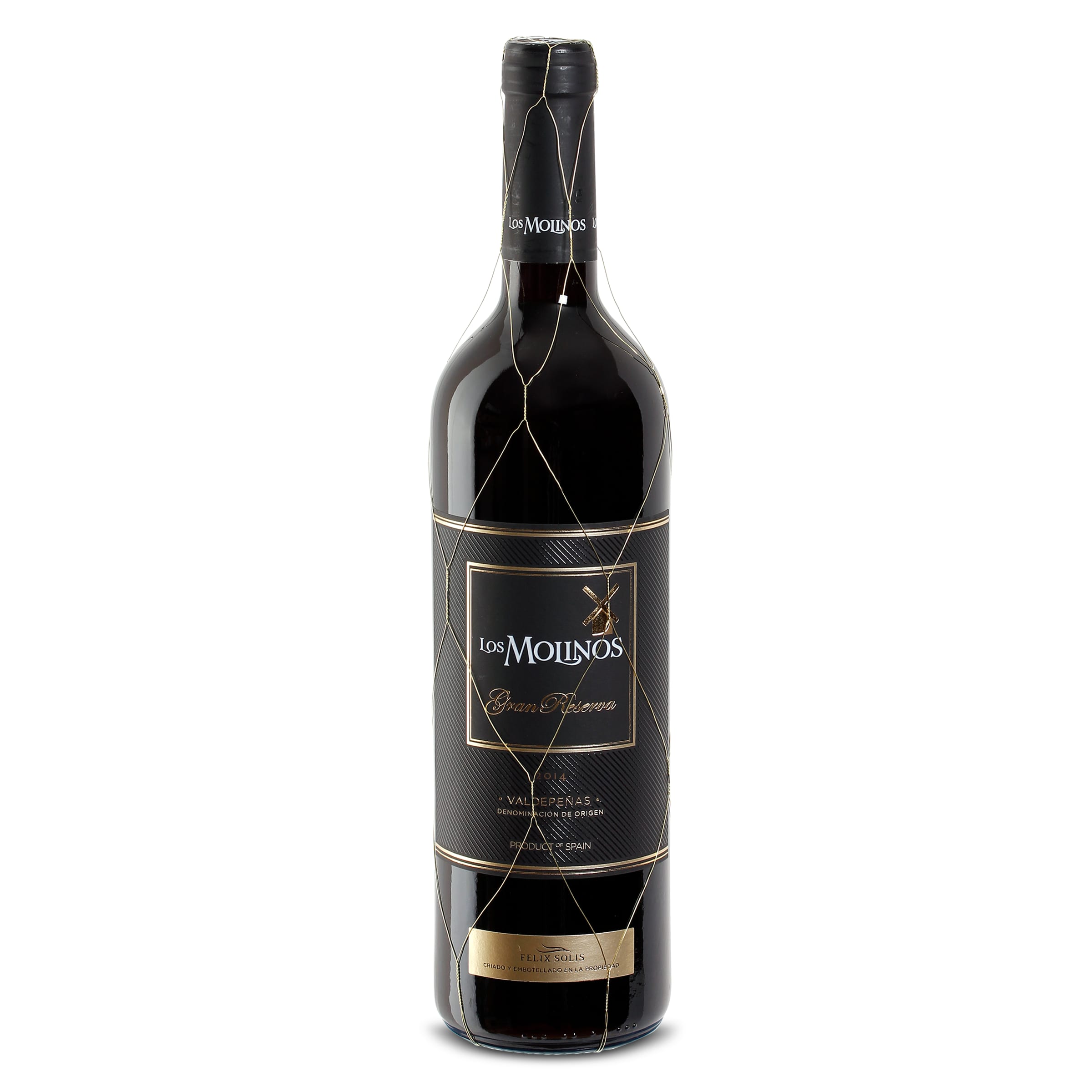 Vino tinto gran reserva D.O. Valdepeñas Los molinos 75 cl