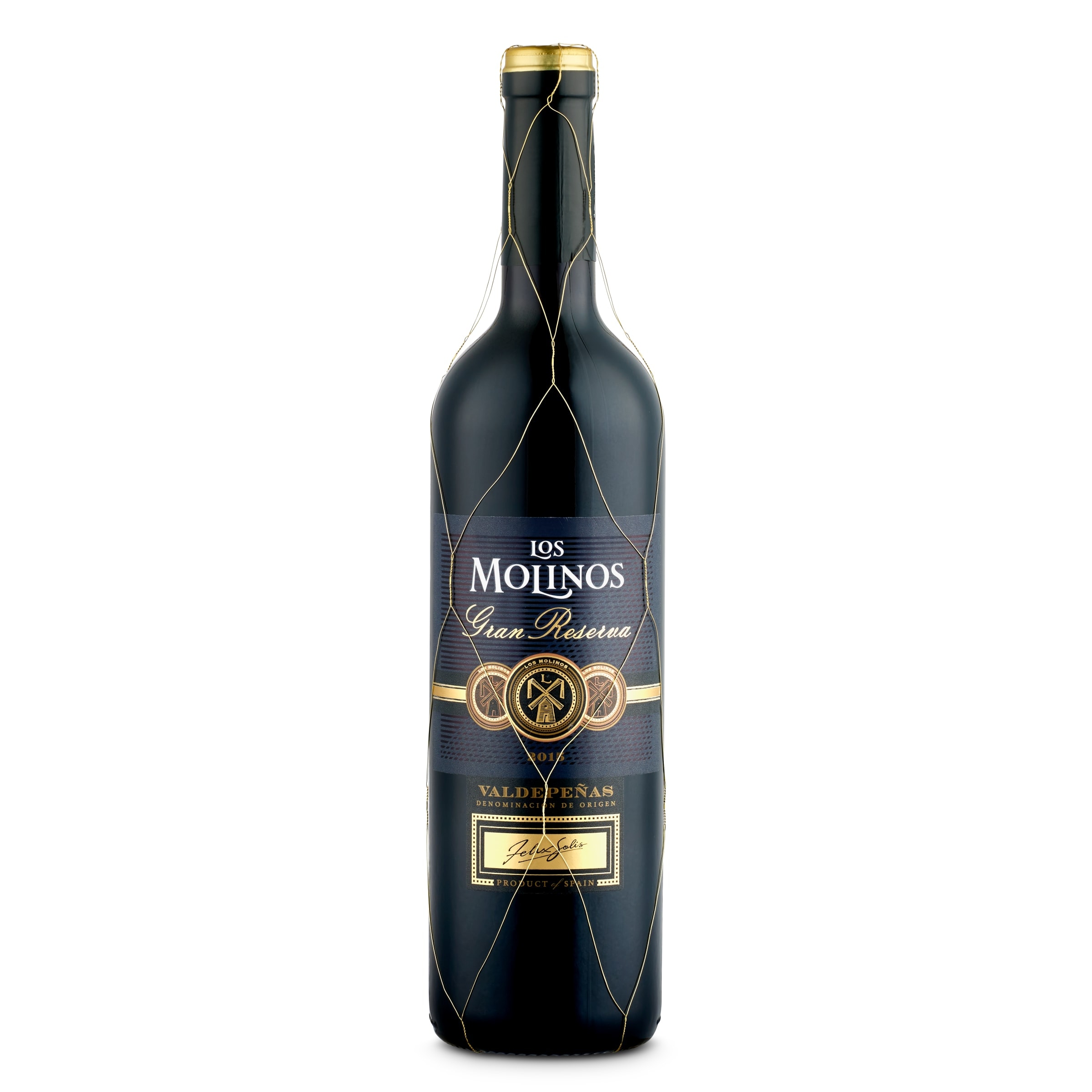 Vino tinto gran reserva D.O. Valdepeñas Los molinos 75 cl