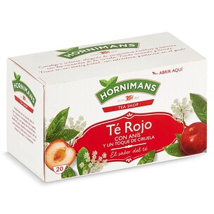 Té rojo con anís y un toque de ciruela Hornimans 20 unidades