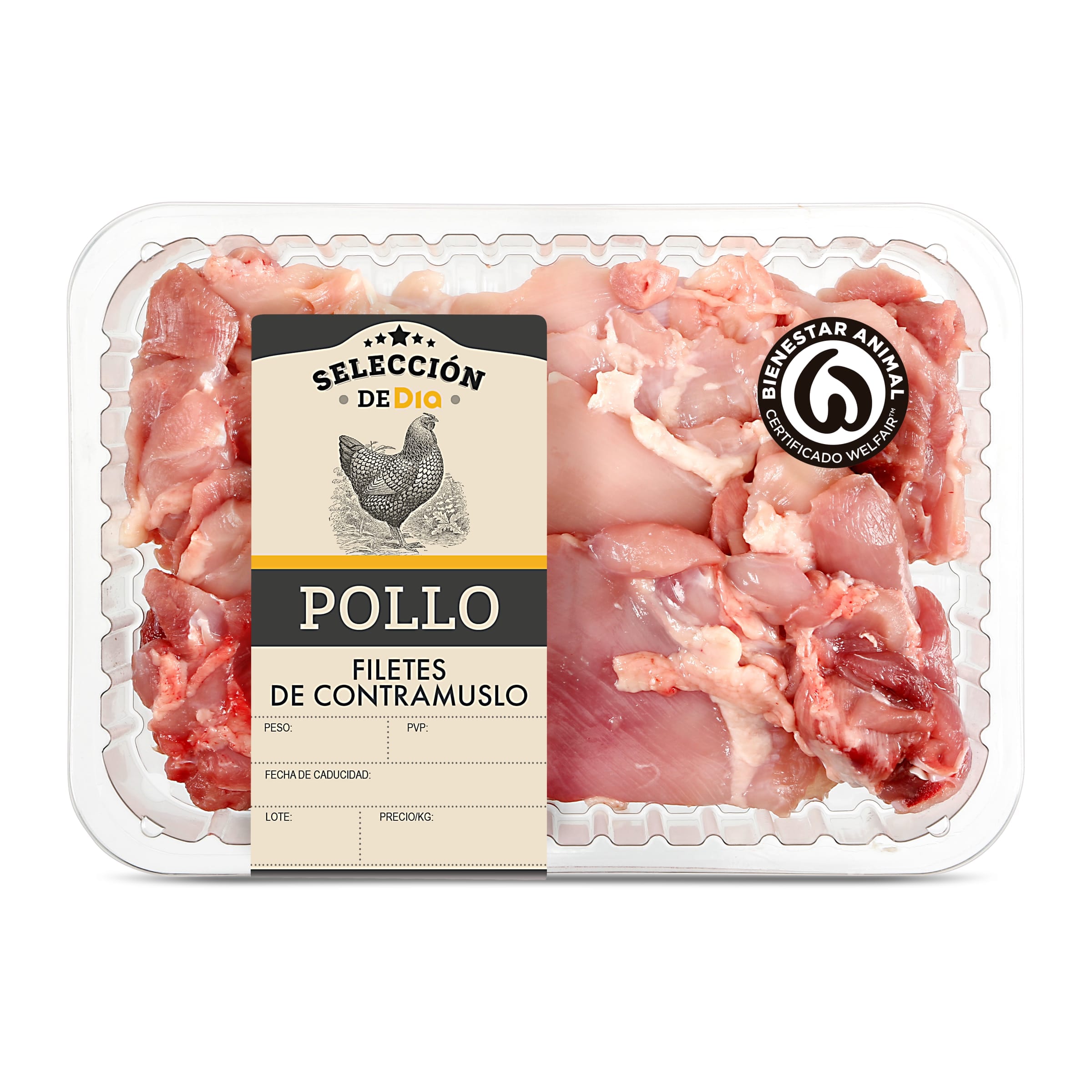 Filetes de contramuslo de pollo Selección de Dia 550 g aprox.