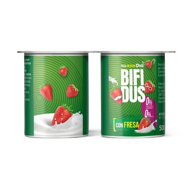 Cremoso desnatado con fresa Bífidus pack 4 x 125 g-1 Cremoso desnatado con fresa Bífidus pack 4 x 125 g-1
