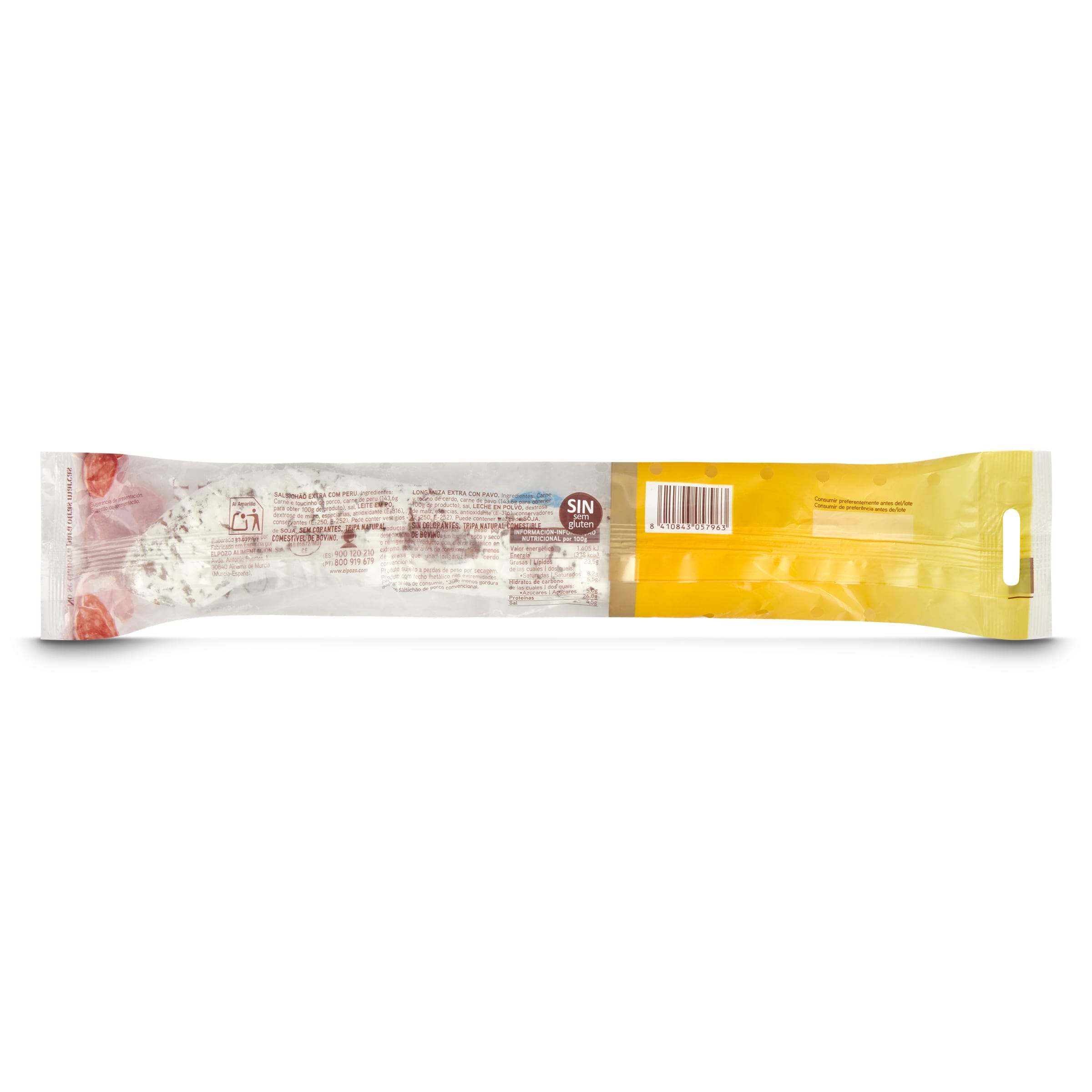 Longaniza de pavo imperial Elpozo 1954 bolsa 230 g