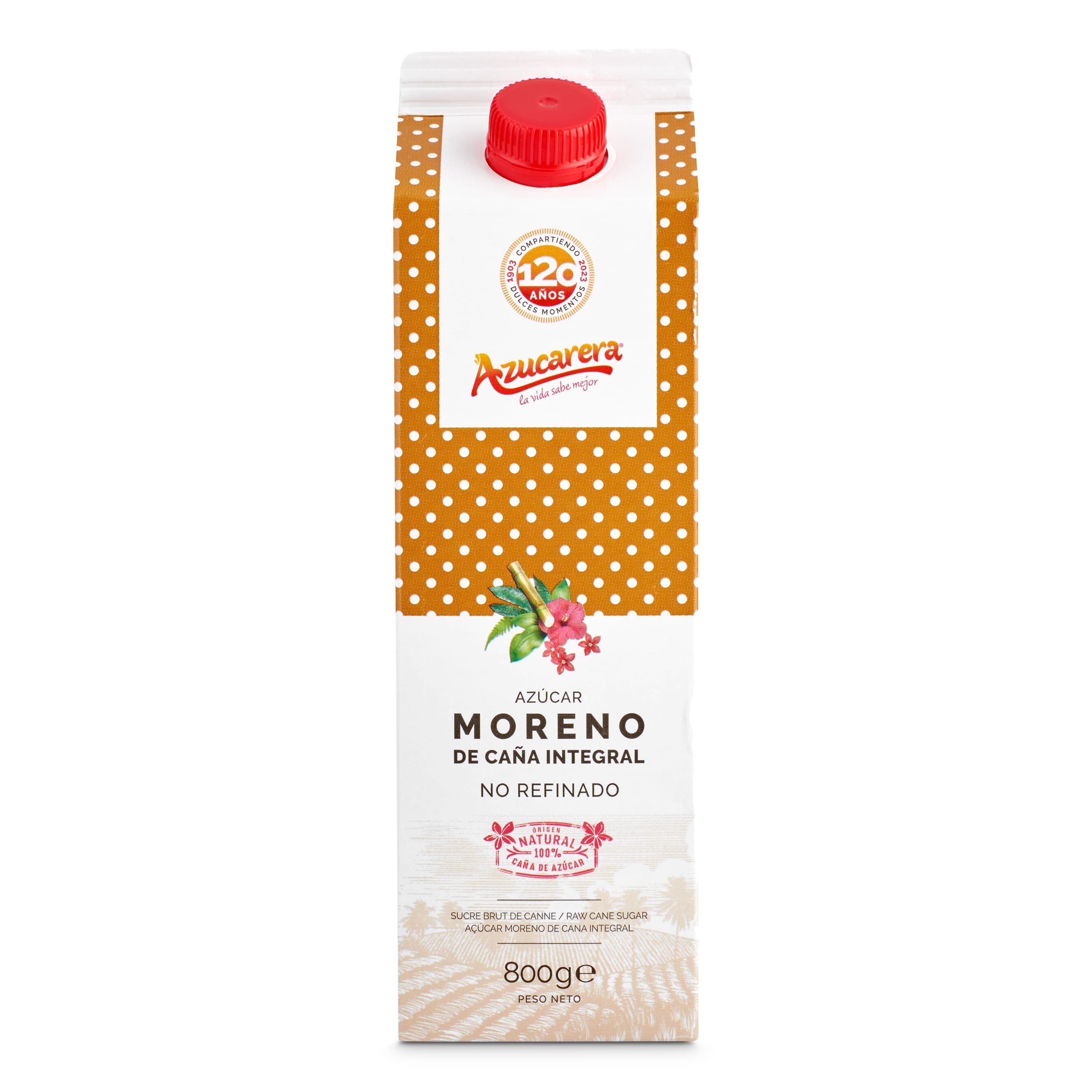 Azúcar moreno de caña integral Azucarera 800 g