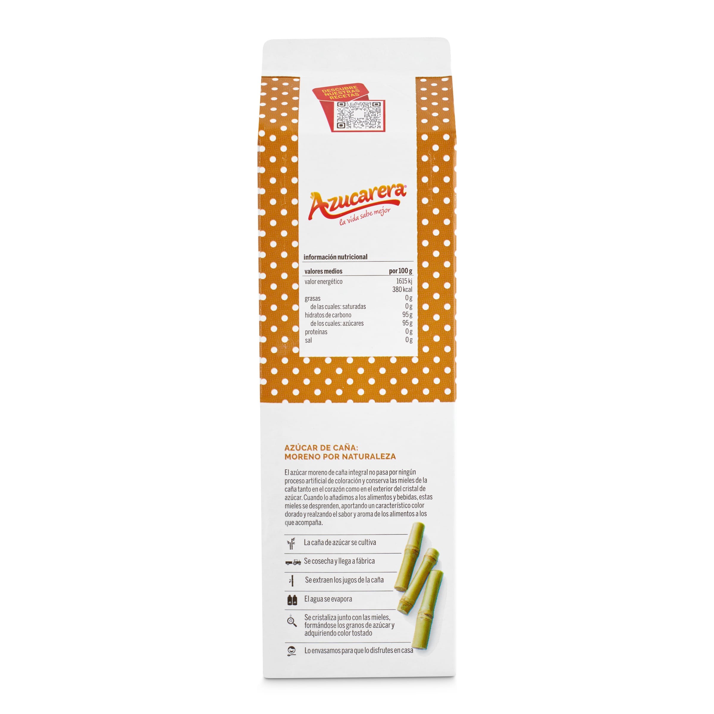 Azúcar moreno de caña integral Azucarera 800 g